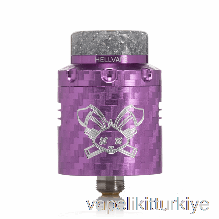 Vape Türkiye Hellvape ölü Tavşan V3 24mm Rda Mor Karbon Fiber